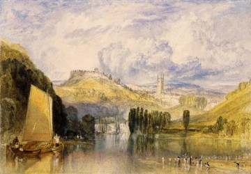 Turner Painting - Totnes en el río Dart Romántico Turner